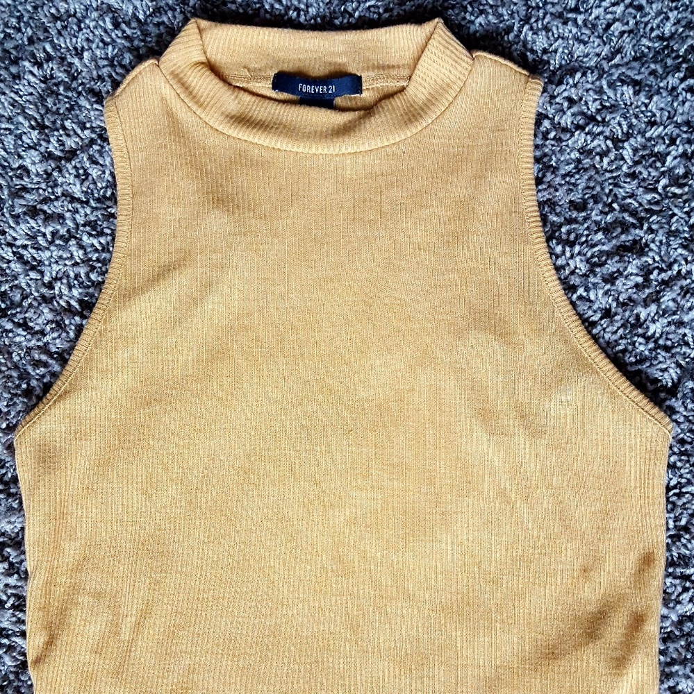 Mustard Crop Top